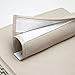 mDesign Fabric Over Rod Hanging Closet Storage Organizers, Includes a Wide 6-Shelf Sweater Organizer, and a Narrow 10-Shelf Shoe Rack - Chevron Zig Zag Print - Set of 2 - Taupe/Natural