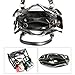 Clear Crossbody Handbags, OURBAG Fashion Women's Waterproof Clear Handbag Top Handle Shoulder Bag Transparent Purse Black