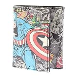 Marvel Men's Trifold Wallet In Collectible Tin Box, captain america, Total Quantity