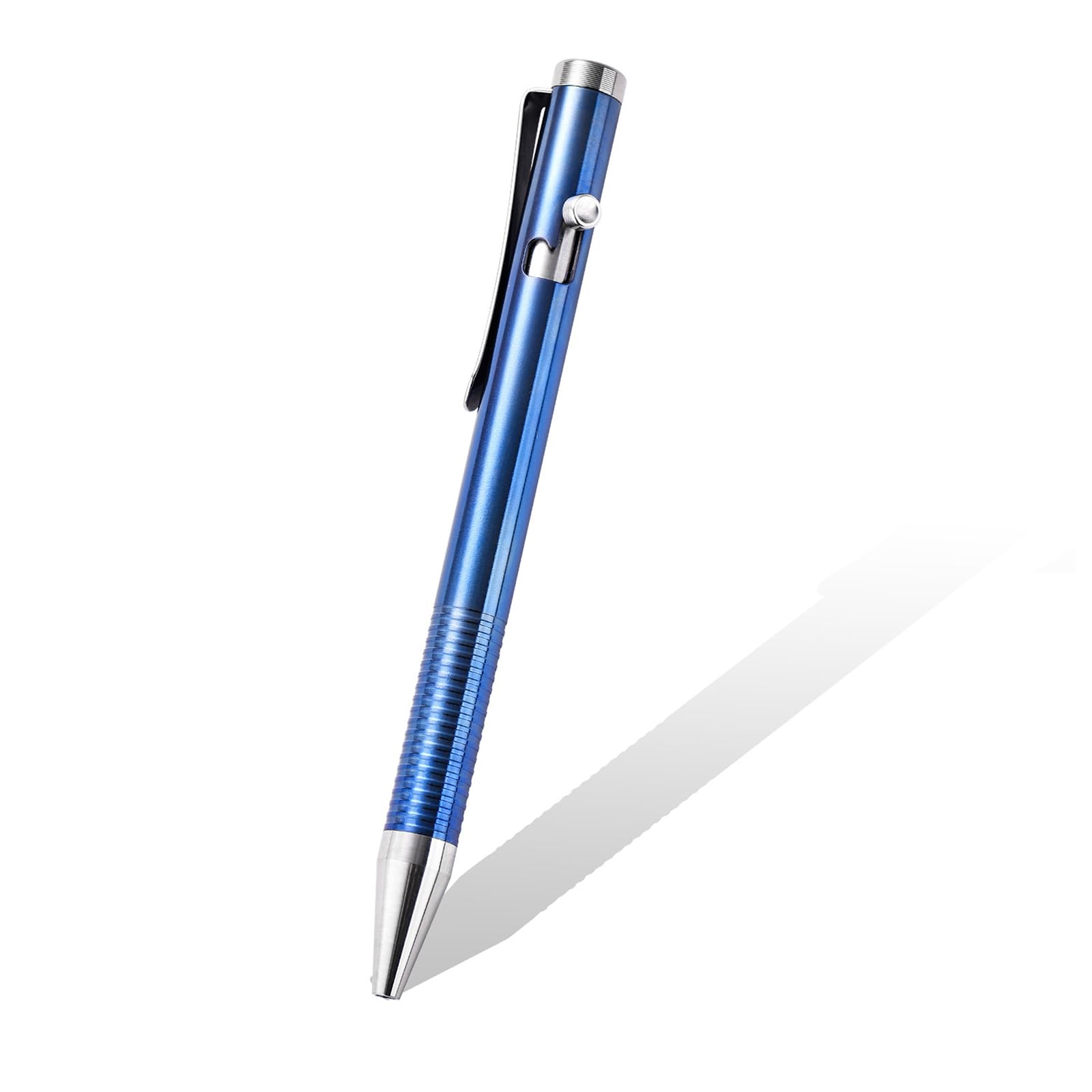 Hamans Titanium Bolt Pen with Clip Ballpoint Pen Pocket Pen Compact Size EDC Pen for Everyday Carry