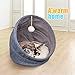 Frankshine Pet Bed for Cats or Small Dogs Multifunction Cat Bed Collapsible Waterproof Bottom Machine Washable All Season Use 17.7