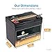 CB CHROMEBATTERY 12V 35AH T3 Maintenance-Free Battery for Alarm Systems, Scooters, Toys, Emergency Lights, and More - Nut and Bolt (T3) Terminal