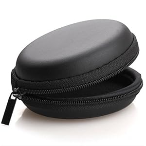 Cellphonez Earphone Pouch – Multi Purpose Pocket Storage Case for Headphone, Pen Drives, Memory Card, Earphones (Black).