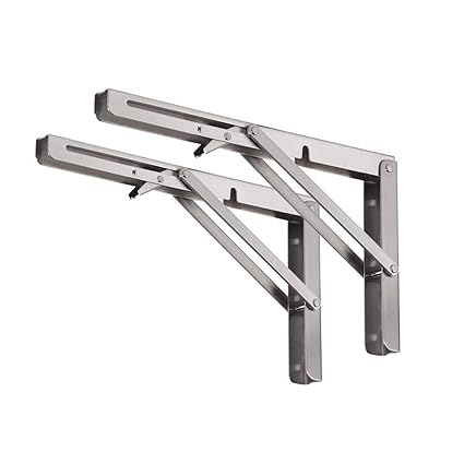 LARRY SHELL 2 Soportes Plegables de Acero Inoxidable de Gran ...