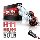 OPT7 Blitz H11 Replacement HID Bulbs Pair [5000K Bright White] Xenon Light