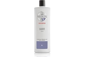 Nioxin System 5, Cleansing Shampoo With Peppermint Oil, Treats Sensitive Scalp & Provides Moisture, For Bleached & Chemically Treated Hair with Light Thinning, Various Sizes