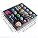 Valery Madelyn 50ct Shatterproof Christmas Balls Ornaments Regal Peacock, 1.97inch-6.89inch /5CM-17.5CM,50 Pcs Metal Hooks Included,Themed with Tree Skirt(Not Included)