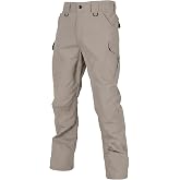 HOMUG Tactical Work Pants for Men Construction | 9 Pockets, Stretch Waist, Reinforced Crotch, Dual Knee Panels, D-rings, Breathable for Work, Hiking, Fishing