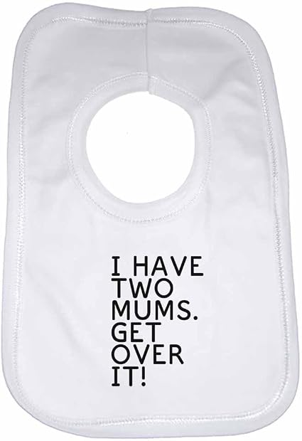 J Ai Deux Mamans Profitez De Plus It Personnalise Pour Bebe Fille Bavoir Pour Garcons Filles Cadeaux De Naissance Blanc Amazon Fr Bebes Puericulture