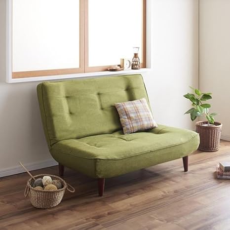 Amazon Co Jp 家具350 ハイバックリクライニングソファ ハイバック リクライニング ソファ 2p グリーン 5915 ホーム キッチン