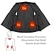 Baymyer 5 in 1 Electric USB Heating Pad for Women Men Heated Vest or Heated Jacket Thermostat Accessories for DIY Heated Clothing, Black, 4.3