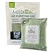 MOSO NATURAL Air Purifying Bag 5 Pack. Bamboo Charcoal Air Freshener, Deodorizer, Odor Eliminator, Odor Absorber for Cars and Closets. 200g Green Color
