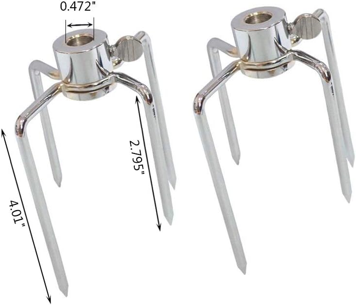 onlyfire 6004 Grill Rotisserie Meat Forks(1-Pair)- Fits 5/16 Inch Square Spit Rods : Garden & Outdoor