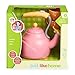 Just Like Home Tea Set for Kids- Pink Including Kettle and two Cups
