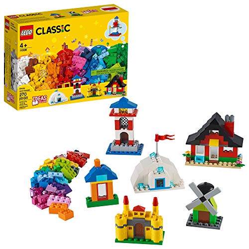 LEGO 11008 - Classic Bricks & Houses - Kinderbauspielzeug Starterset mit lustigen Bauten zur Stimulierung der…