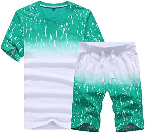 YCJUJU Mens Shirts Short Sleeve Casual & Shorts For Men Beach Loose Clothes Set