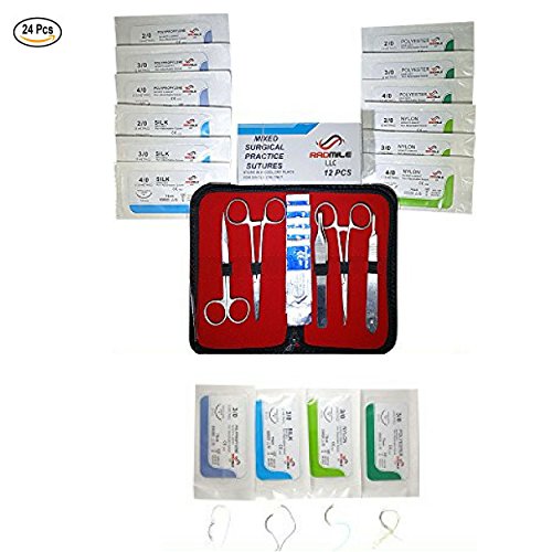 Buy Suture Kit with Needles Suture Practice Kit Includes Suture Pad