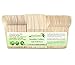 200 Disposable Wooden Cutlery Sets - 200 Piece Total: 100 Forks, 50 Spoons, 50 Knives, 6