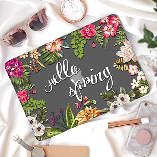 iCasso MacBook New Pro 13 Case 2017 and 2016 Release Hard Shell Cover for Newest MacBook Pro 13" Retina Model A1706/A1708 with/Without Touch Bar and Touch ID with Keyboard Cover (Happy Spring)