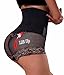 Antibacterial Mesh Pants Butt Lifter Shapers Panties Hi-Waist Thigh Slimming (M, Black)