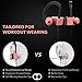 Mpow Flame Bluetooth Headphones Waterproof IPX7, Wireless Earbuds Sport, Richer Bass HiFi Stereo in-Ear Earphones w/Case, 7-9 Hrs Playback,Noise Cancelling Microphone (Comfy & Fast Pairing),Black Pink