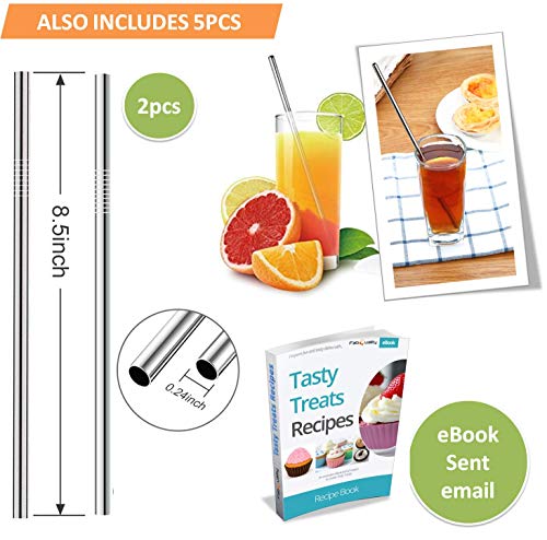 BEST SELLER Watermelon Slicer Stainless Steel + Slicer Cutter Knife Corer + 2 Reusable Straws + Orange Peeler - Fruit Vegetable Tools Kitchen Gadgets - No Mess - Less Stress (Green) + eBook - Thumbnail 2