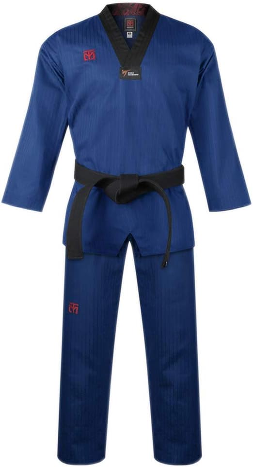 Mooto BS4.5 Blue Color V Neck Taekwondo Uniform WTF DAN Dobok TKD Martial Arts