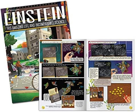 Genius 12001 - Albert Einstein His Amazing Life and Incomparable Science Board Game - For 2-4 Players Age 14 and Over with a Playing Time of 15-30 Minutes - Learn Chemistry and Physics - Image 4