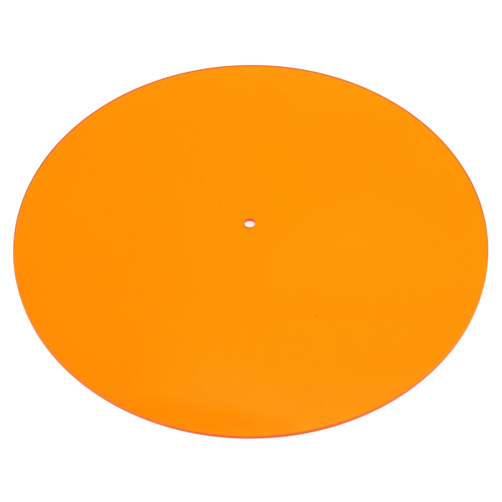 Annadue Turntable Slipmat, Record Plate Slip Mat Turntable Mats Record Acrylic Mat for 12in Vintage Record Players. (Orange)