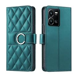 Lucyliy Compatible with vivo Y22S 4G Case Flip PU