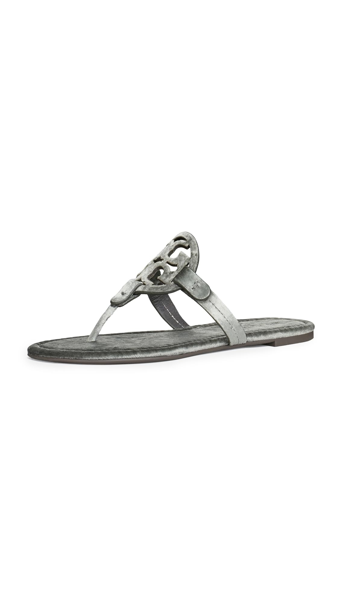 Tory Burch Women's Miller Sandals, Lava Grey, 8 Medium US Image