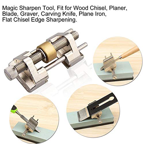 Honing Guide Jig for Wood Chisel Edge Sharpening Holder,Fixed Angle Knife Sharpener,Graver,Flat