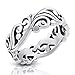 MIMI Sterling Silver Filigree Vine Leaf Leaves Band Ring Size 6, 7, 8, 9, 10