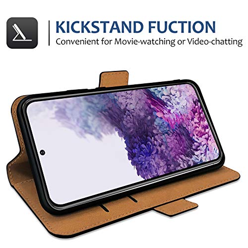 Pinzoveno Custodia per Samsung S20 FE, Cover a Libro per Galaxy S20 FE, Flip Case in Pelle PU Magnetica Portafoglio per Samsung Galaxy S20 FE 6,5 Pollici Blu