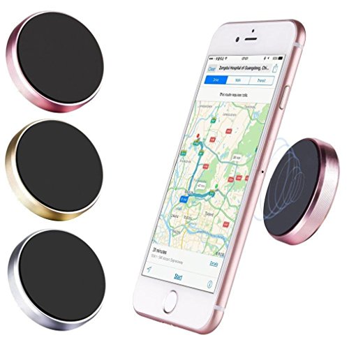 Creazy Universal In Car Magnetic Dashboard Cell Mobile Phone GPS PDA Mount Holder Stand For iPhone 8 7 6 6S 4 5 Plus, For Samsung S5 S6 S7 S8 edge Plus Note 3 4 5 (Rose Gold) - Thumbnail 5