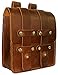 LXFF Mens Genuine Leather Belt Pouch Fanny Pack Waist Bag Bum Bags for Men Vintage Brown Large