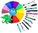 3D Pen/3D Printer Filament Refills 1.75mm (Over 200 Feet) - PLA Color Filaments for 3D Pens - Bonus Stencil eBook, Vibrant, Colorful Art Supplies for Kids and Artists (12 colors, 20 ft each)