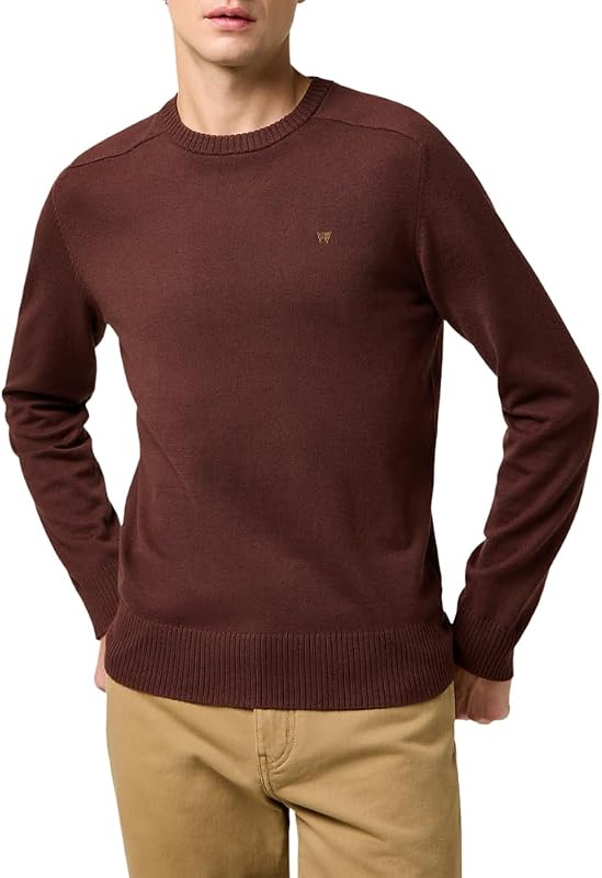 - Pull Homme - Coupe Regular - Knit Sweater - Acajou