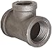 Anvil 8700121950 Malleable Iron Pipe Fitting, Reducing Tee, 1-1/4