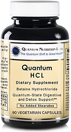 Product Name: Quantum HCL Pack of 3, 270 VCaps (Betaine Hydrochloride Acid) Quantum-State Premier HCL Digestive and Detoxification Support