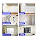 5-Pack 3D Brick Wall Panels Stickers PE Foam Self Adhesive Wallpaper Removable Wall Decoration,27.5’’30.30.27’’/pcs (Blue)