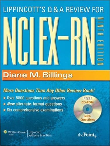 Lippincott S Q A Review For Nclex Rn With Cd Rom Ninth Edition 9 E Diane M Billings Amazon Com Books