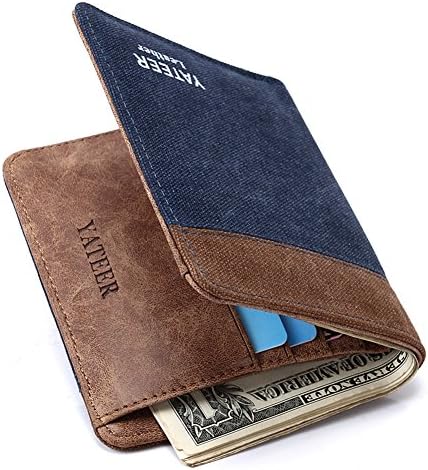 Blue Jeans VS Soft Leather Preppy Look Simple Wallet Easy Life in Classic Style( Transverse)