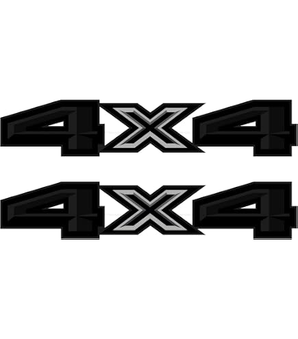 Matte Black 4x4 Truck Bed Decals – Set For 2015+ Ford F-150 & Super Duty