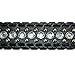 CTM Women's Western Belt with Rhinestones and Studs, Small, Silver