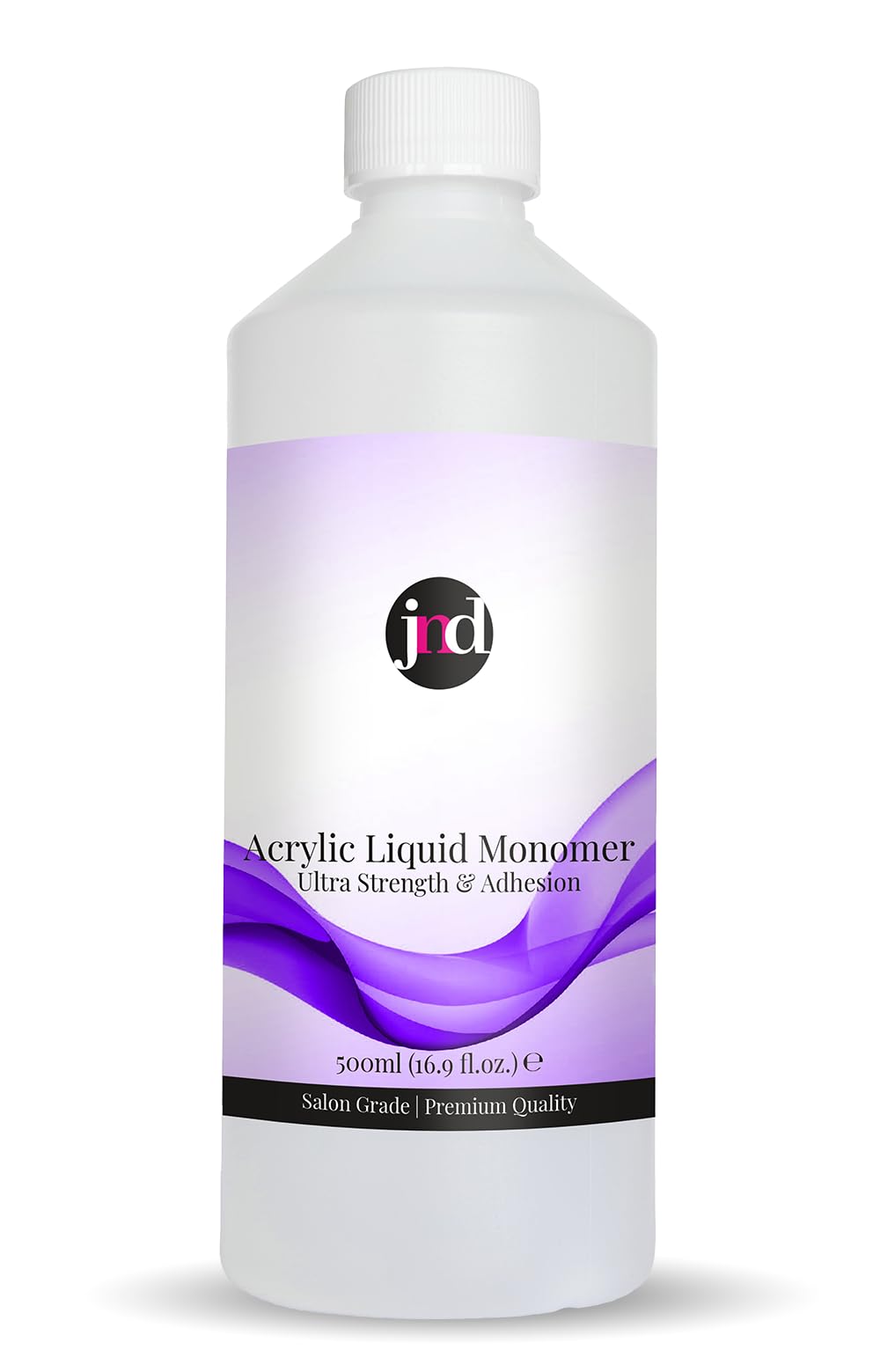 JND Acrylic Liquid Monomer Professional Salon Quality Acrylic Nails Extensions Nail Art (500ml, Clear)