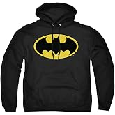 Popfunk Batman Classic Logo Pull-Over Hoodie Sweatshirt Black