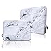 Cosmos® Neoprene Protective Laptop Notebook Sleeve Case Bag for Old MacBook Pro 13''/ MacBook Air 13''/ Old MacBook Pro Retina Display 13'', White Marble Pattern