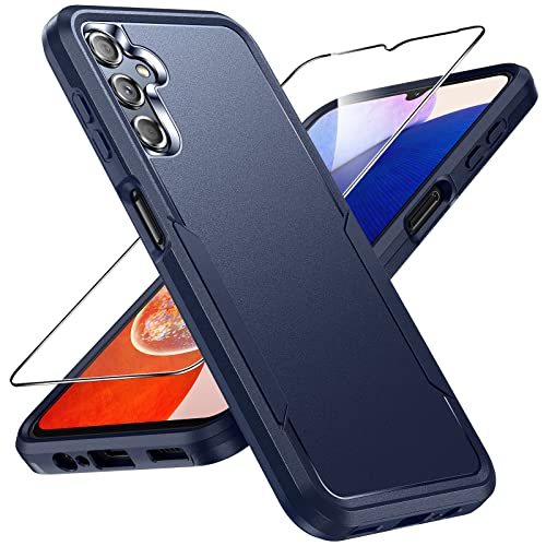 LK Samsung Galaxy A14 5G Case with Screen Protector, Dual Layer Heavy