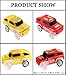 Cars Track(2-Pack),Glow in the Dark Compatible with Most of Tracks Accessories,Best Gift for Boys and Girls(Red+Yellow)